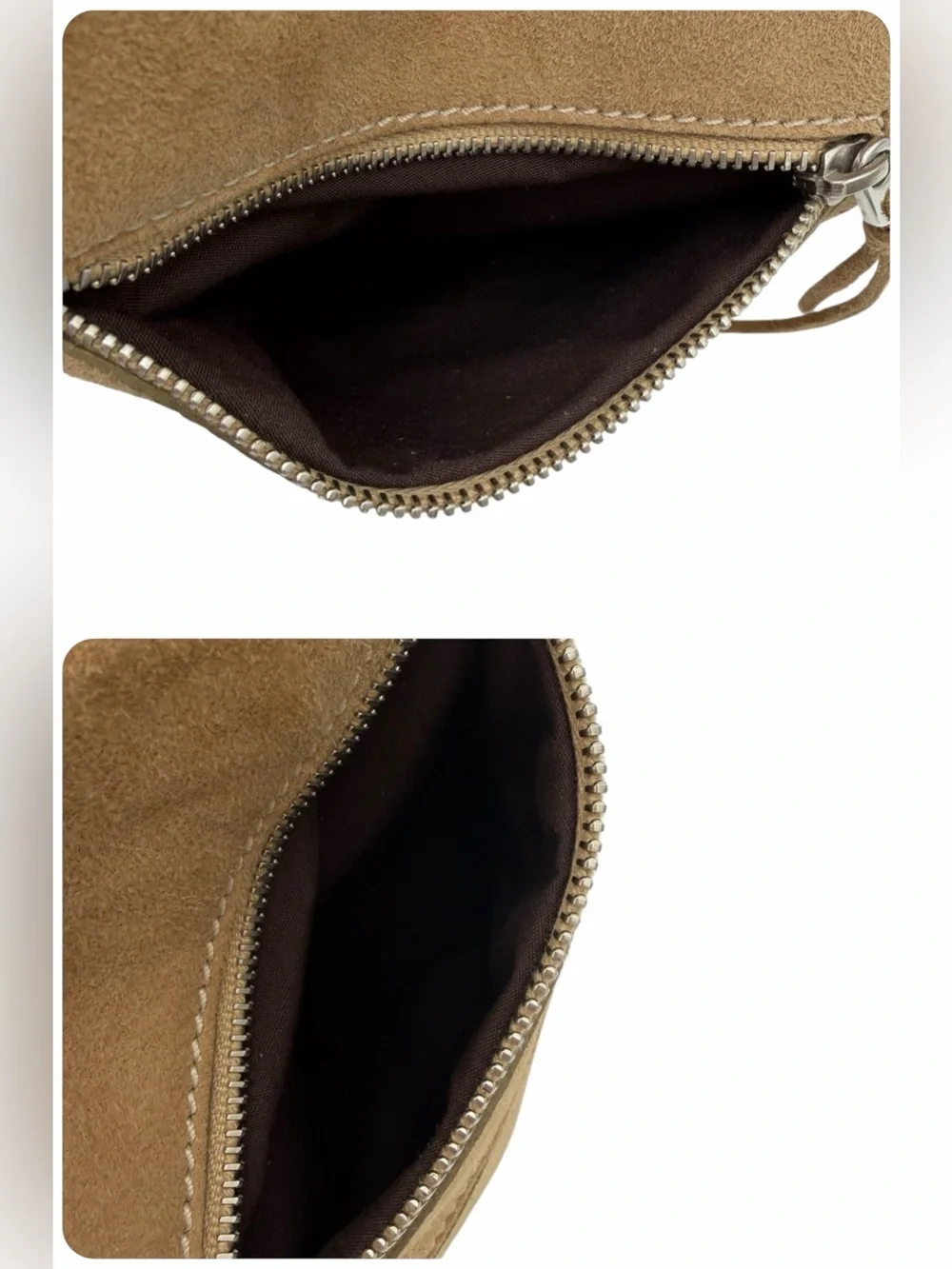 Tod’s Vintage Suede Lace-Up Hobo Shoulder Bag Tan Brown Y2K Italy